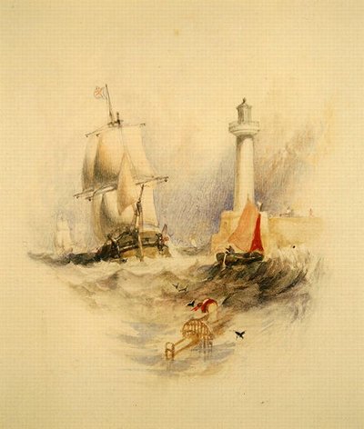 ラムズゲート・ハーバー（水彩画） 作： Alfred Gomersal Vickers