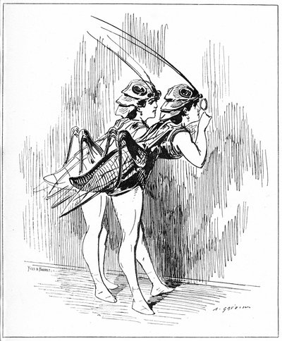 "女性の精神 "のイラスト 作： Alfred Grevin