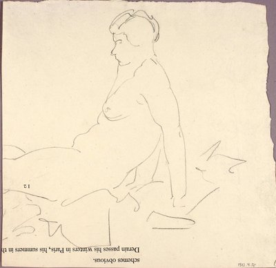 リクライニング・ヌード 作： Alfred H. Maurer