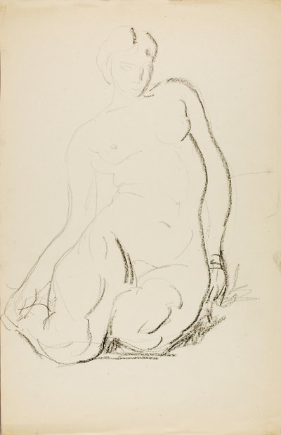 座位ヌード 作： Alfred H. Maurer