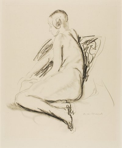 座位ヌード 作： Alfred H. Maurer