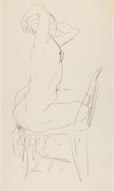 座位ヌード 作： Alfred H. Maurer