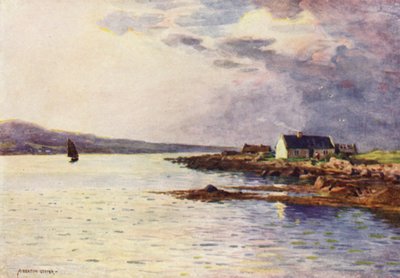 来る嵐、ベルトラボーイ湾 作： Alfred Heaton Cooper