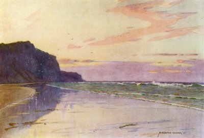 デンマーク: Esbjerg 近くのデンマークの最西端 (色リソ) 作： Alfred Heaton Cooper
