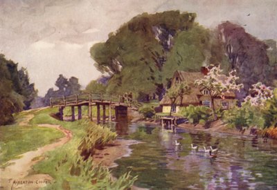 フラットフォードブリッジ、サフォーク 作： Alfred Heaton Cooper
