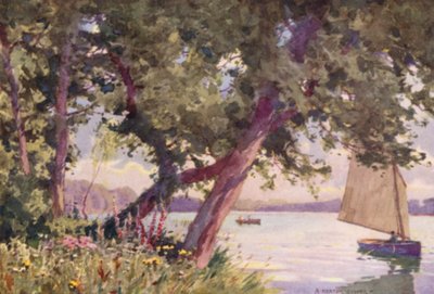 フリットン湖、サフォーク、夏の朝 作： Alfred Heaton Cooper