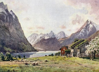 ヒョルンドフィヨルド、グース 作： Alfred Heaton Cooper