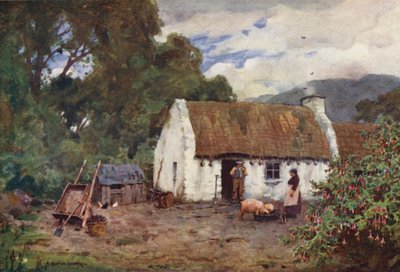 ドニゴール州のアイルランドのコテージライフ 作： Alfred Heaton Cooper