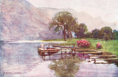 湖水地方霞んだ黄昏、ウルズウォーターの頭（カラーリトグラフ） 作： Alfred Heaton Cooper