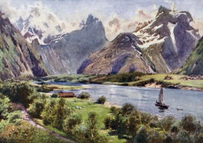 ロムスダールの山 作： Alfred Heaton Cooper
