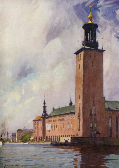 市庁舎、ストックホルム 作： Alfred Heaton Cooper