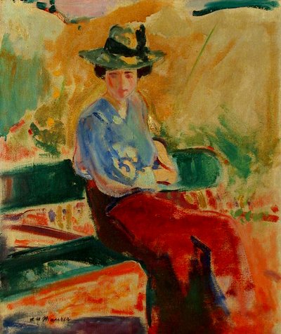 ベンチの図 作： Alfred Henry Maurer