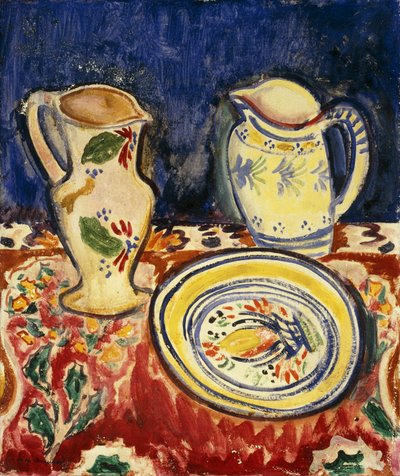 ブルトン陶器のある静物、 作： Alfred Henry Maurer