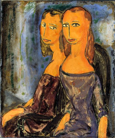 二人の女性、カリフォルニア州。 1926年。 作： Alfred Henry Maurer