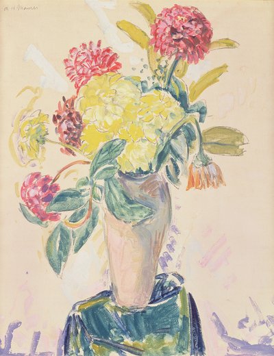 ジニアス、1926年頃（紙、WC、ガッシュ、木炭） 作： Alfred Henry Maurer