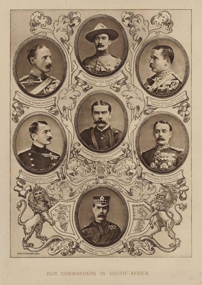 ボーア戦争で南アフリカに駐留したイギリス軍の司令官たち 作： Alfred Hugh Fisher