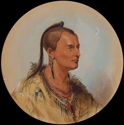 スーブレイブ、1837年頃（紙に鉛筆、水彩、グワッシュ） 作： Alfred Jacob Miller