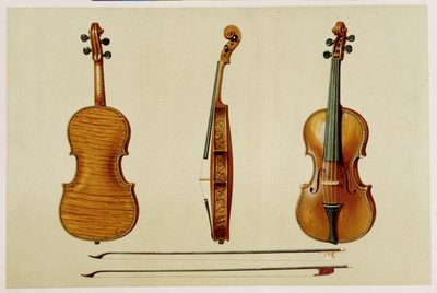 アントニオストラディバリウス（c.1644-1737）が1679年に「楽器」（カラーリソ）から作ったヘリエバイオリン 作： Alfred James Hipkins