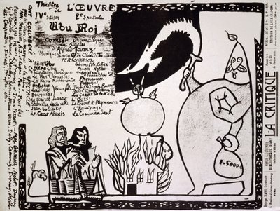 今王。 1896年（ポスター） 作： Alfred Jarry