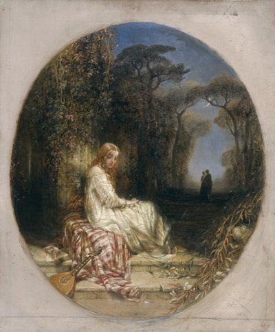 「彼女は決して愛を語らなかった」、1825-1892 作： Alfred Joseph Woolmer