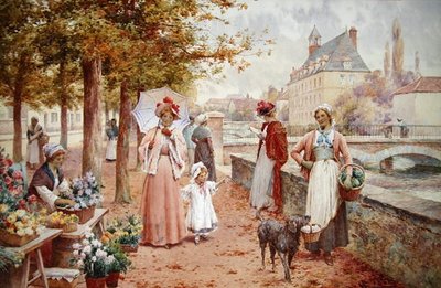花を売る人 作： Alfred Jr. Glendening