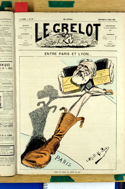Le Grelot」107号の表紙、Satirique en Couleurs 作： Alfred Le Petit