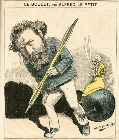 Le Grelot」119号の表紙、Satirique en Colours 作： Alfred Le Petit