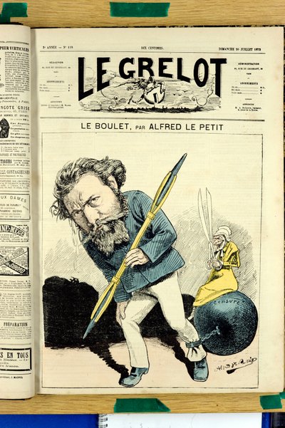 Le Grelot」119号の表紙、Satirique en Colours 作： Alfred Le Petit