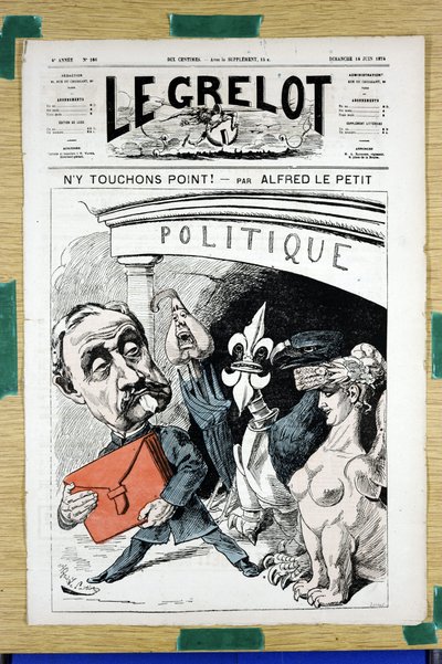 Le Grelot」166号の表紙、Satirique en Couleurs 作： Alfred Le Petit