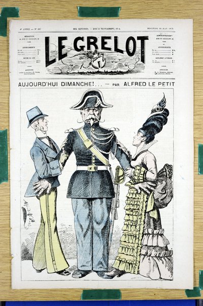 Le Grelot」167号の表紙、Satirique en Couleurs 作： Alfred Le Petit