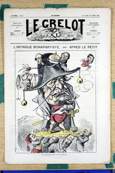 Le Grelot」45号表紙、Satirique en Couleurs 作： Alfred Le Petit
