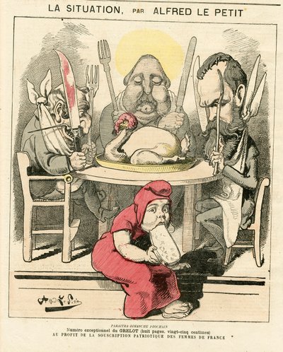 Le Grelot」47号の表紙、Satirique en Couleurs 作： Alfred Le Petit