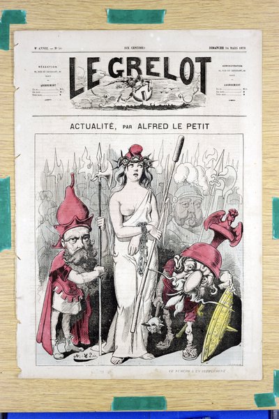 Le Grelot」50号の表紙、Satirique en Couleurs 作： Alfred Le Petit