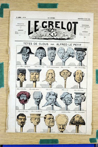 Le Grelot」64号の表紙、Satirique en Couleurs 作： Alfred Le Petit