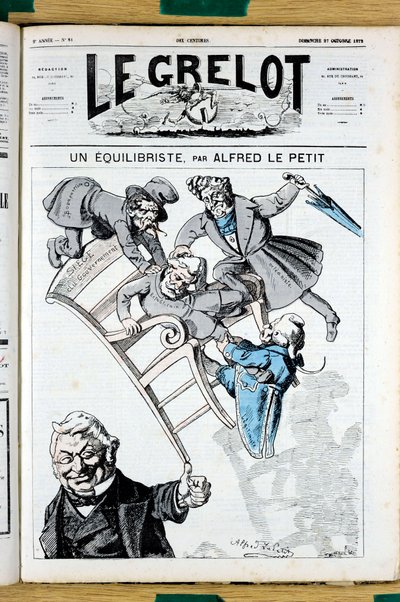 Le Grelot」81号の表紙、Satirique en Couleurs 作： Alfred Le Petit