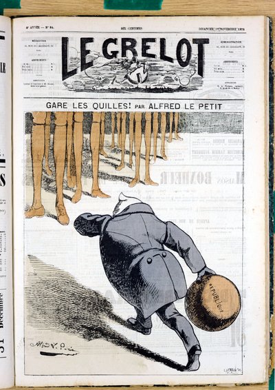 Le Grelot」84号の表紙、Satirique en Couleurs 作： Alfred Le Petit