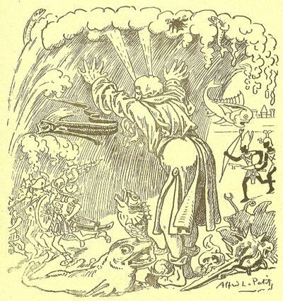 Gros-Jean et son cure』に掲載されたアルフレッド・ル・ピート（1841-1909）のイラスト 作： Alfred Le Petit