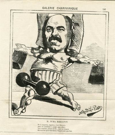 Le Charivari』に掲載されたアルフレッド・ル・ペテ（1841-1909）のイラスト 作： Alfred Le Petit