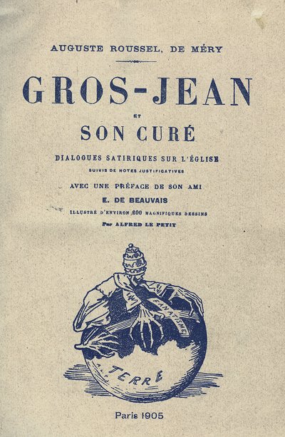 アルフレッド・ル・プティット（1841-1909）による「グロージャンとその治療法」の表紙のイラスト 作： Alfred Le Petit