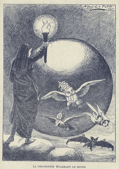 Gros-Jean et son cure』に掲載されたアルフレッド・ル・プティット（1841-1909）のイラスト 作： Alfred Le Petit
