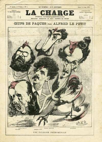 La Charge』（1870年）に掲載されたアルフレッド・ル・プティット（1841-1909年）のイラスト 作： Alfred Le Petit