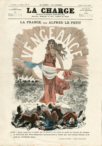 チャージ』（1870年）第18号、カラー・サティアー 作： Alfred Le Petit