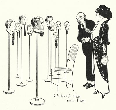帽子のような人選（リトグラフ） 作： Alfred Leete