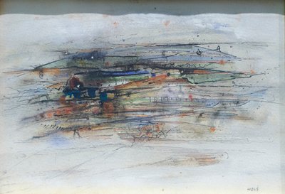構図、1950年代初頭（紙に水彩） 作： Alfred Otto Wolfgang Schulze Wols