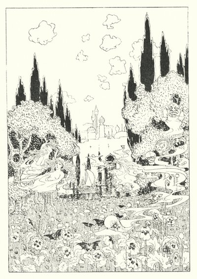 ルシアンの真実の歴史夢の島（エングレーヴィング） 作： Alfred Payne Garnett