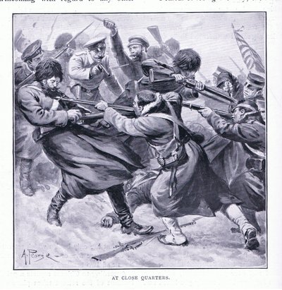 間近では、カッセルの日露戦争の歴史第1巻、1900年頃のイラスト 作： Alfred Pearse