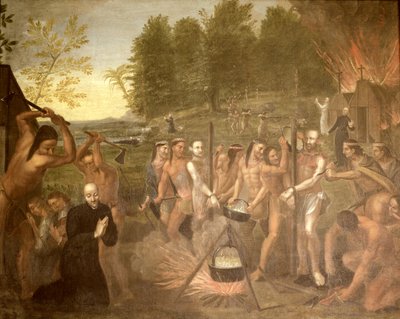 3人のイエズス会司祭の殉教、1649年 作： Alfred Pommier