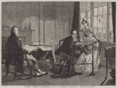 1823年のダーリントンでのジョージスティーブンソン 作： Alfred Rankley