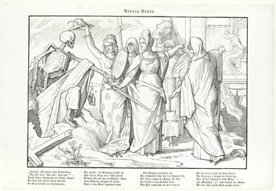 また、死のダンス、プレート I 作： Alfred Rethel