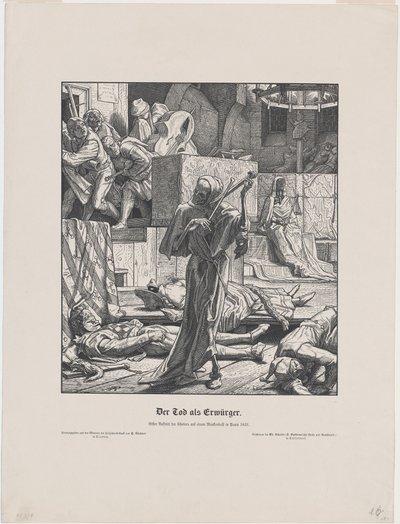 友としての死 作： Alfred Rethel